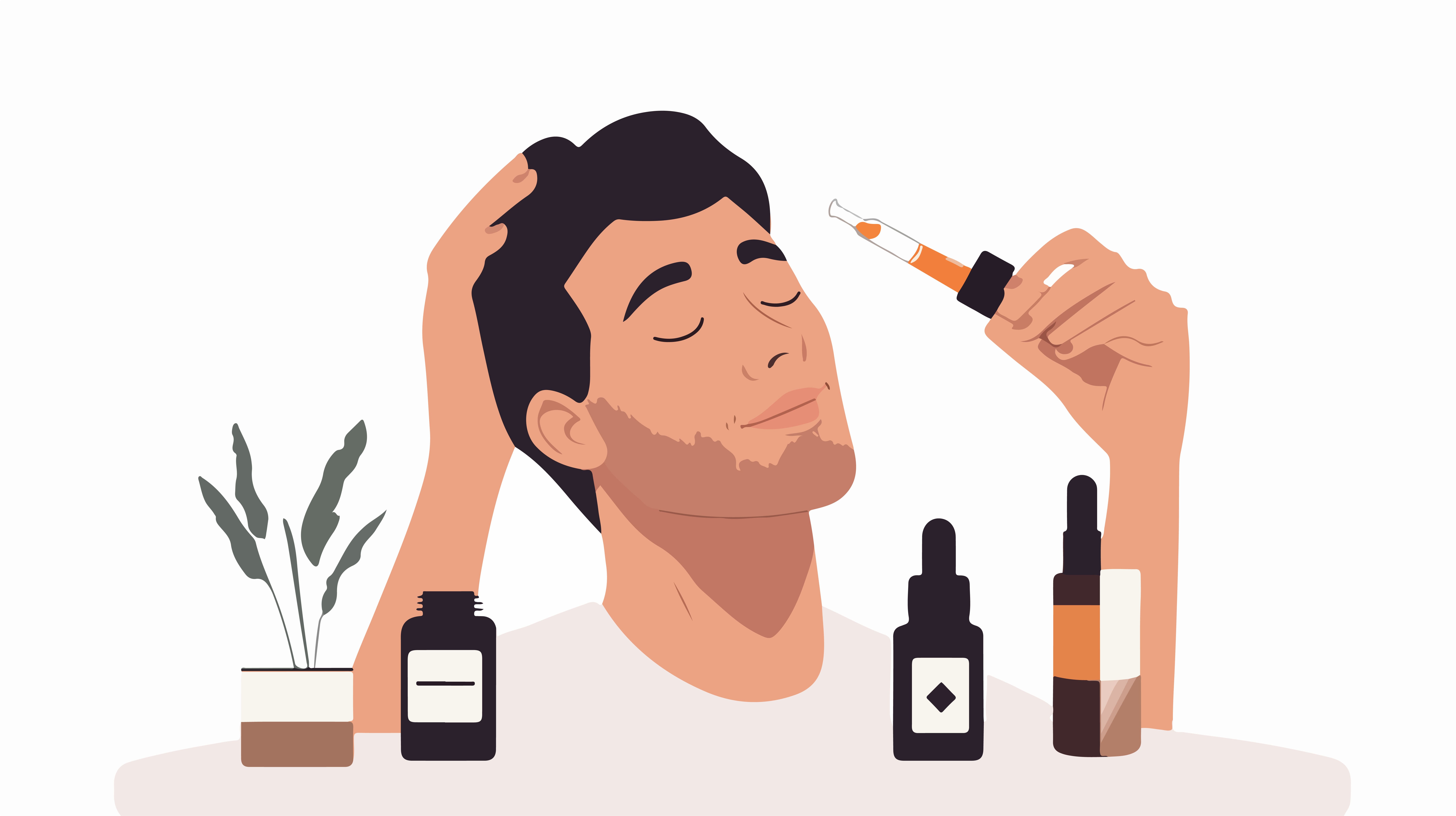 A person gently applying diluted essential oil behind the ear for soothing relief
