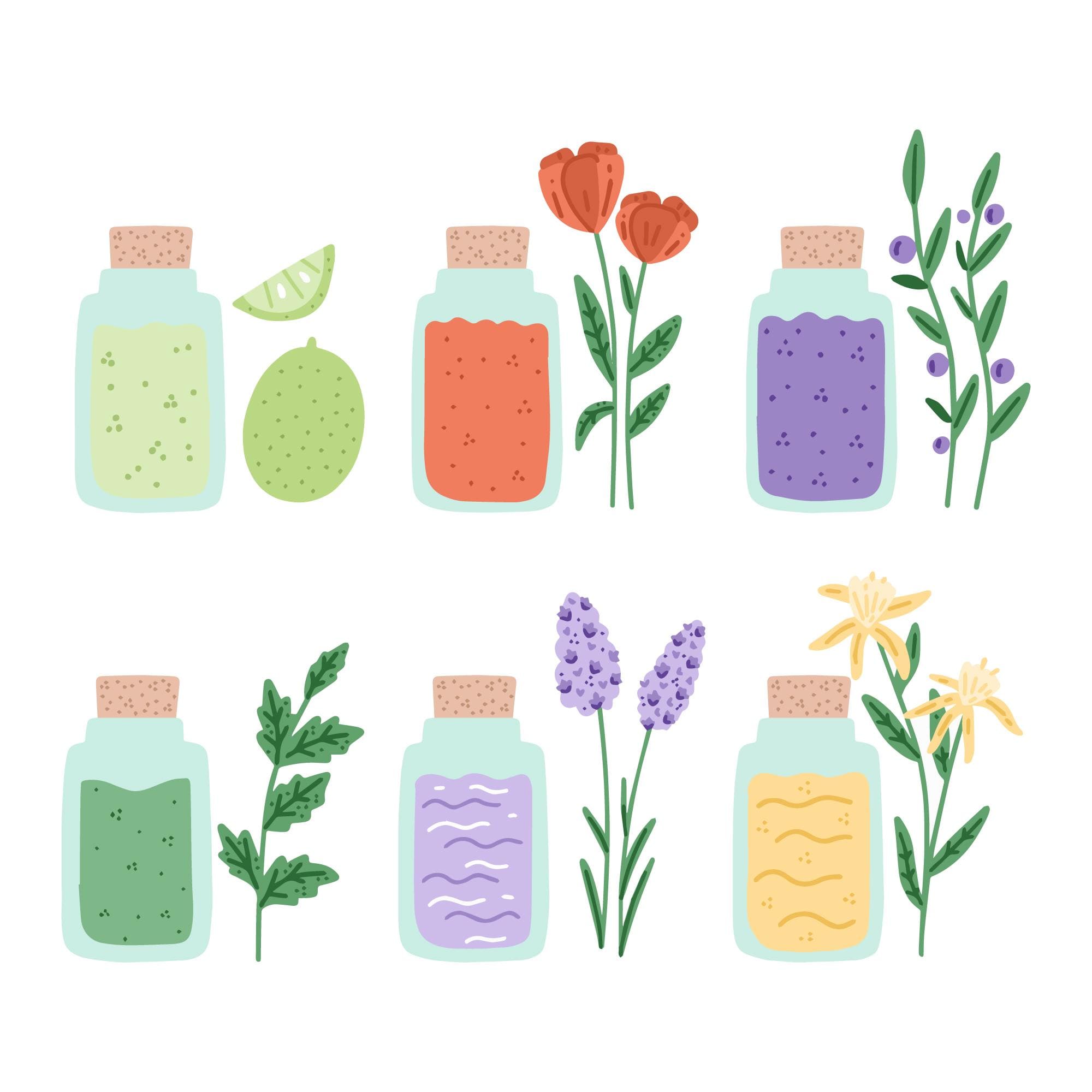 Drops of lavender and lemon essential oil being added to a washing machine drum