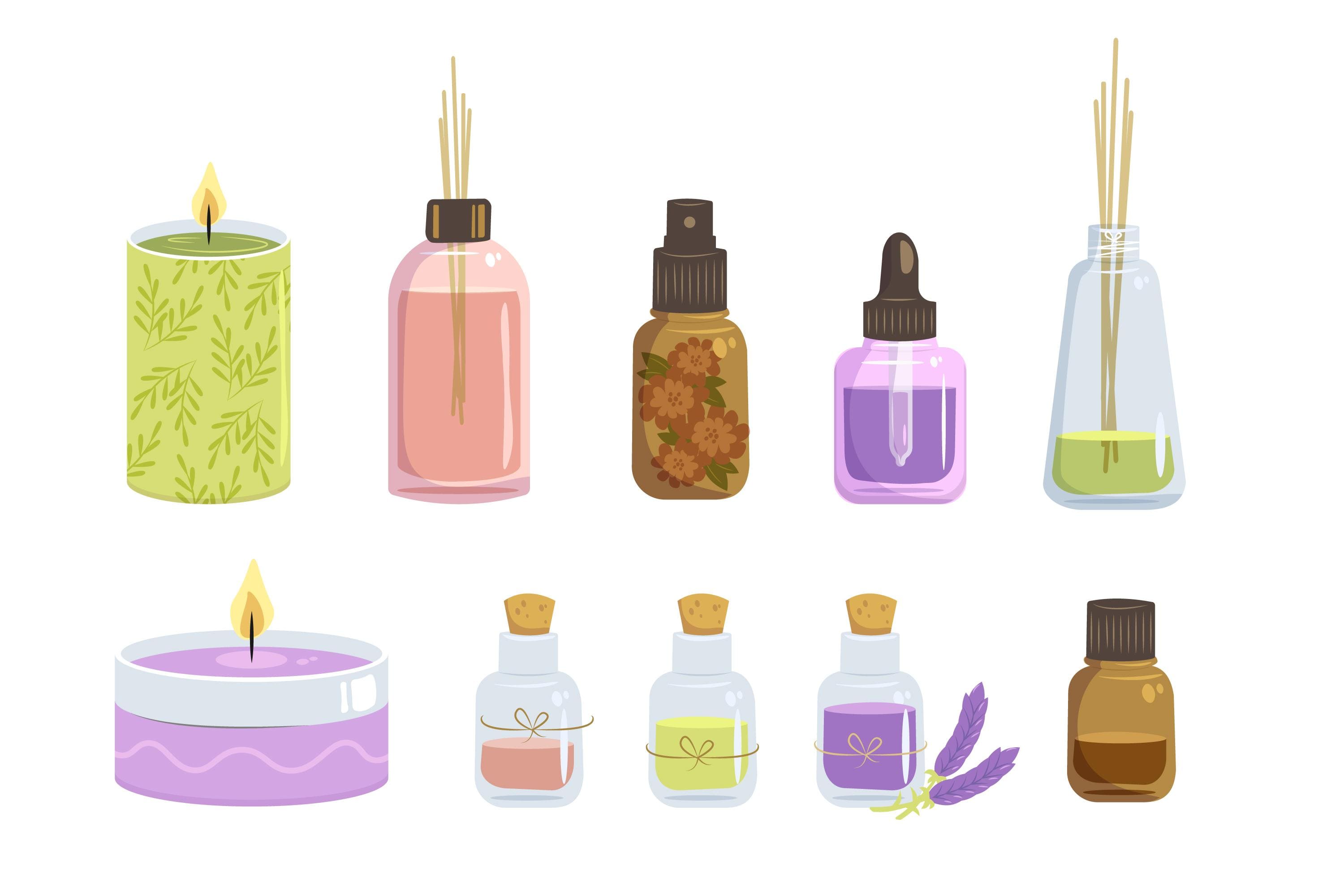 Essential oil roller bottles and carrier oils used for treating poison ivy irritation